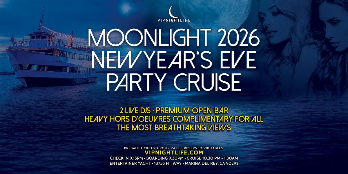 LA New Year's Eve Moonlight Fireworks Cruise 2026, 31 December | Event in Marina Del Rey | AllEvents