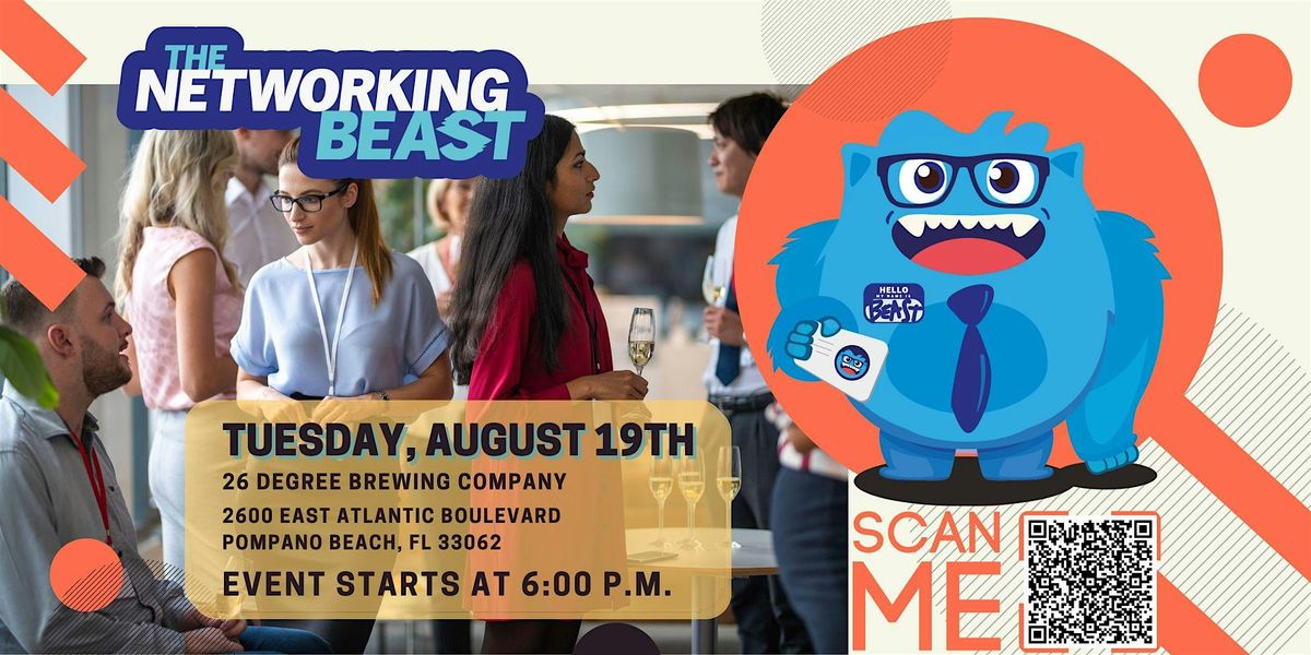 Networking Event & Business Card Exchange by The Networking Beast (FTL), 19 August | Event in Pompano Beach