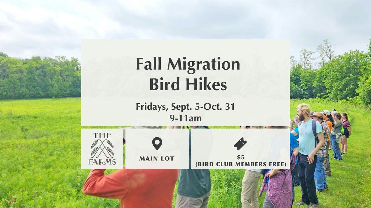 Fall Migration Bird Hikes, 5 September | Event in Monticello | AllEvents