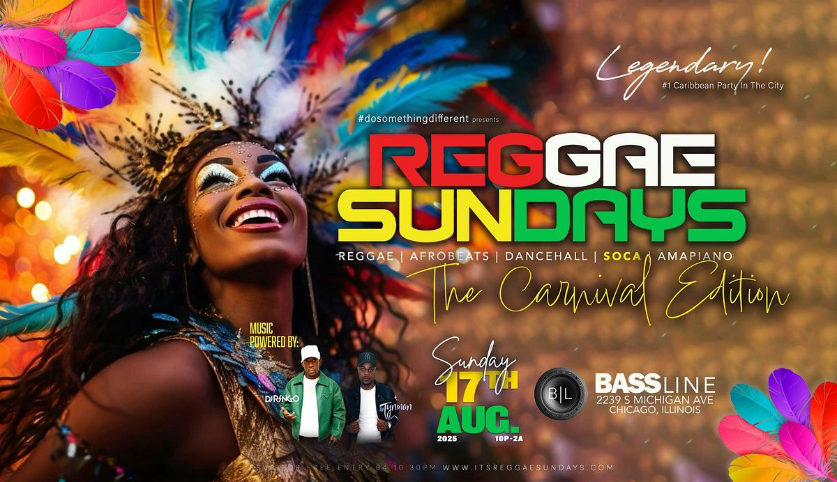 REGGAE SUNDAY: The #1 Caribbean Party In The City, 17 August | Event in Chicago | AllEvents