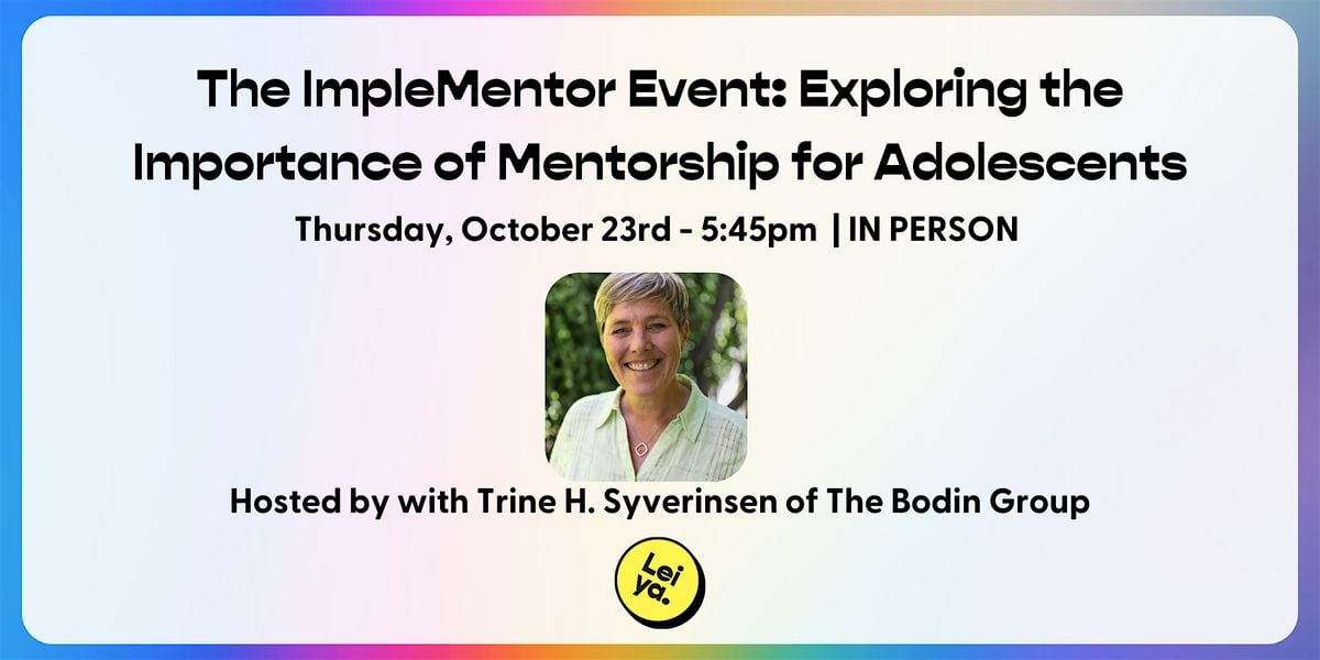 The ImpleMentor Event, 23 October | Event in Berkeley | AllEvents