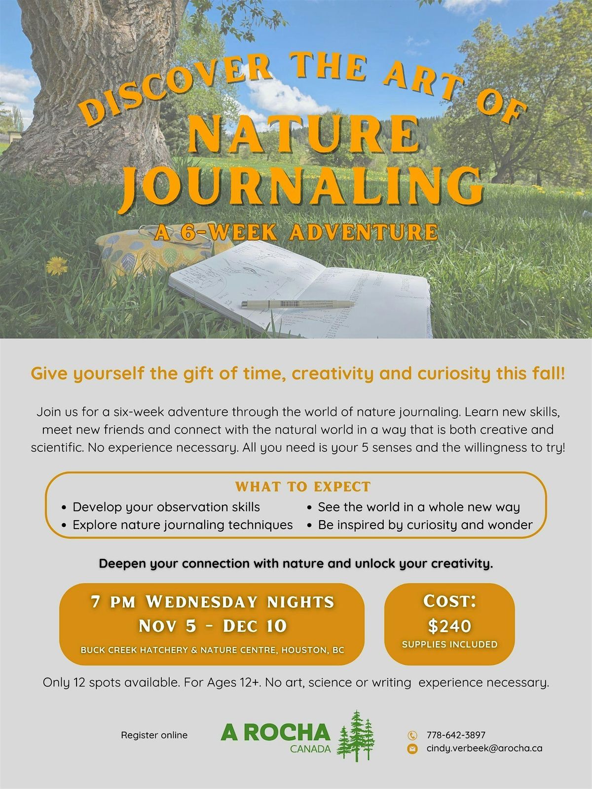 Nature Journaling Adventure - Fall 2025, 5 November | Event in Houston | AllEvents