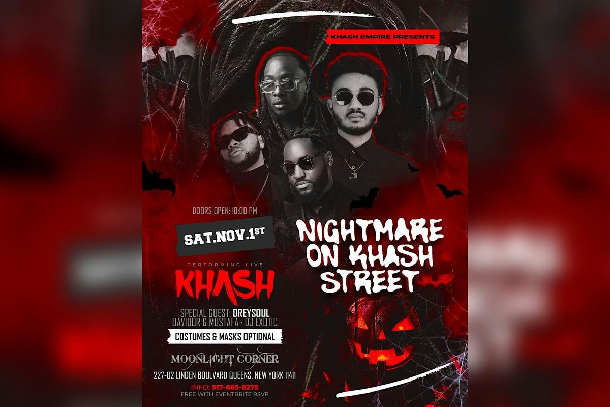 Nightmare on KHASH Street, 1 November | Event in Queens | AllEvents