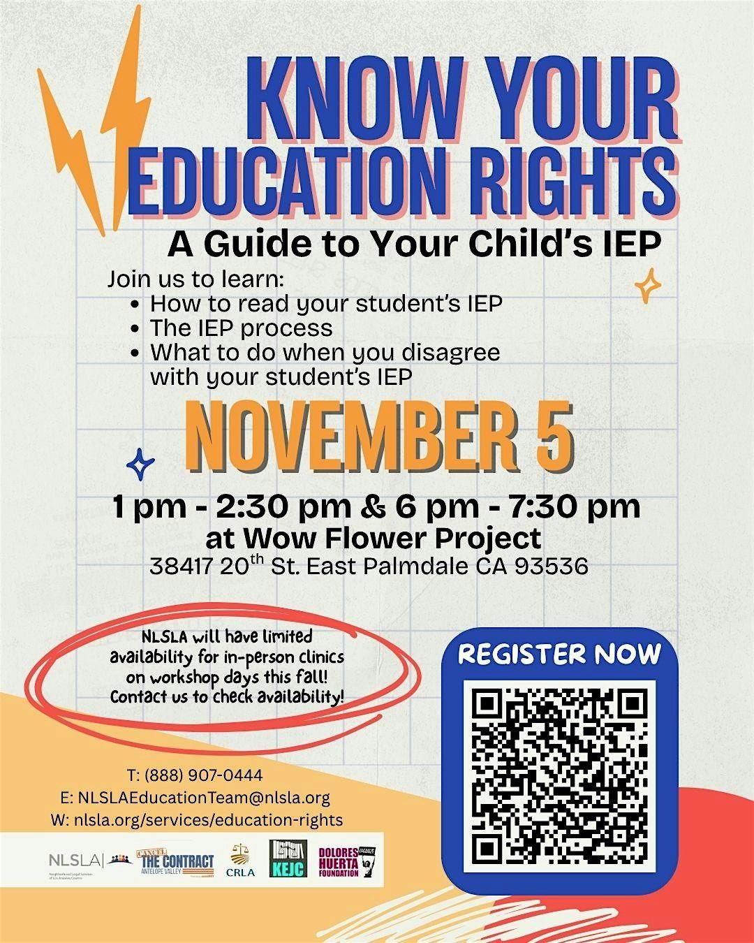 Know Your Education Rights: A guide to IEP, 38417 20th St E suite d ...