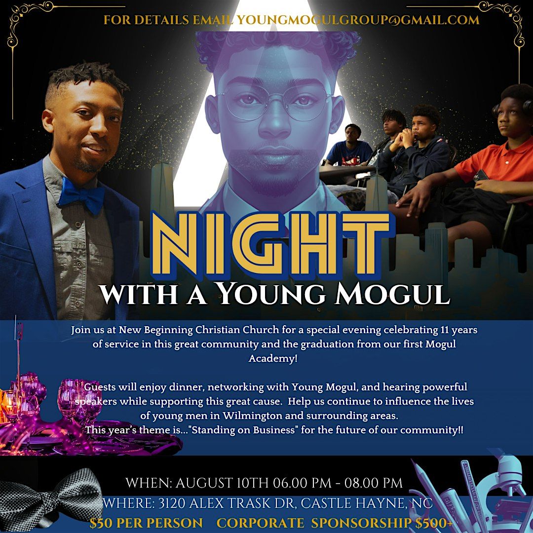 A Night with a Young Mogul '25 | Event in Castle Hayne | AllEvents