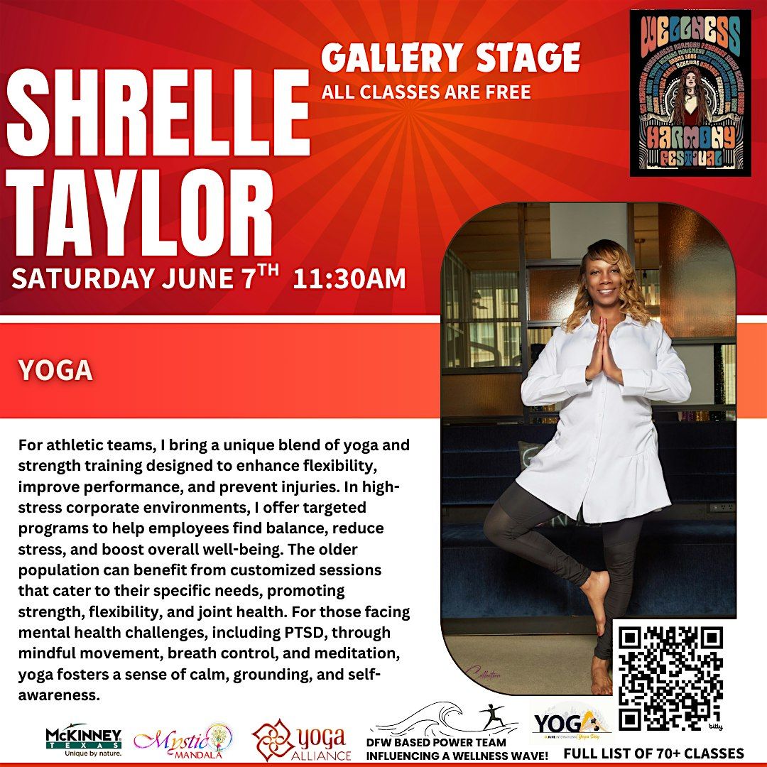 FREE CLASS : Yoga with Shrelle Taylor | Event in McKinney | AllEvents
