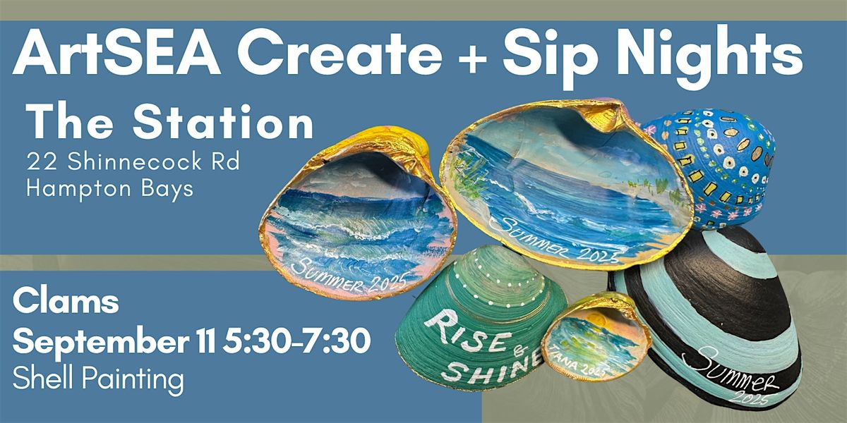 ArtSea Create & Sip   Clams, 11 September | Event in Hampton Bays | AllEvents