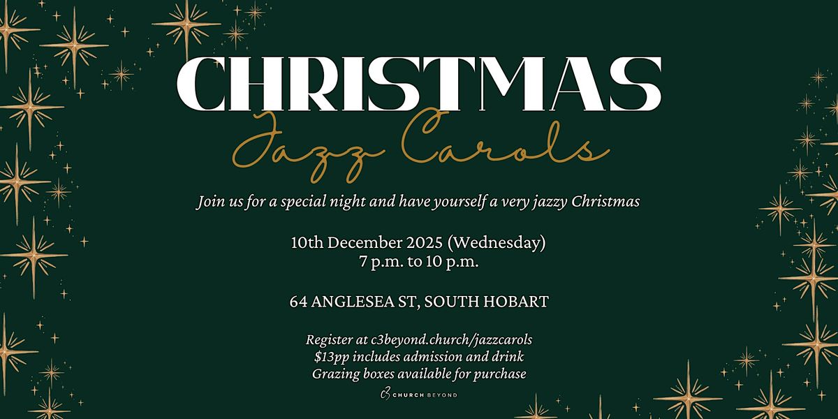 Christmas Jazz Carols @ C3 Beyond, 10 December | Event in Hobart | AllEvents