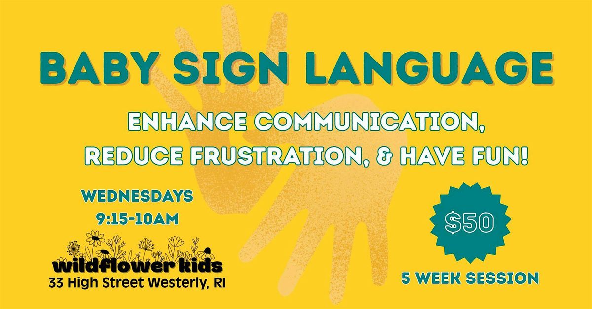Baby Sign Language Classes, 3 September | Event in Westerly | AllEvents