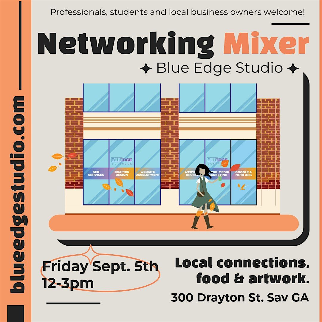 Sept. Networking Mixer — Blue Edge Studio Downtown Savannah, GA, 5 September | Event in Savannah | AllEvents