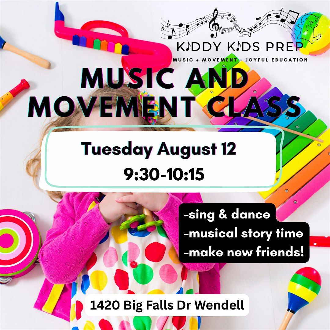Music and Movement Class, 12 August | Event in Wendell | AllEvents