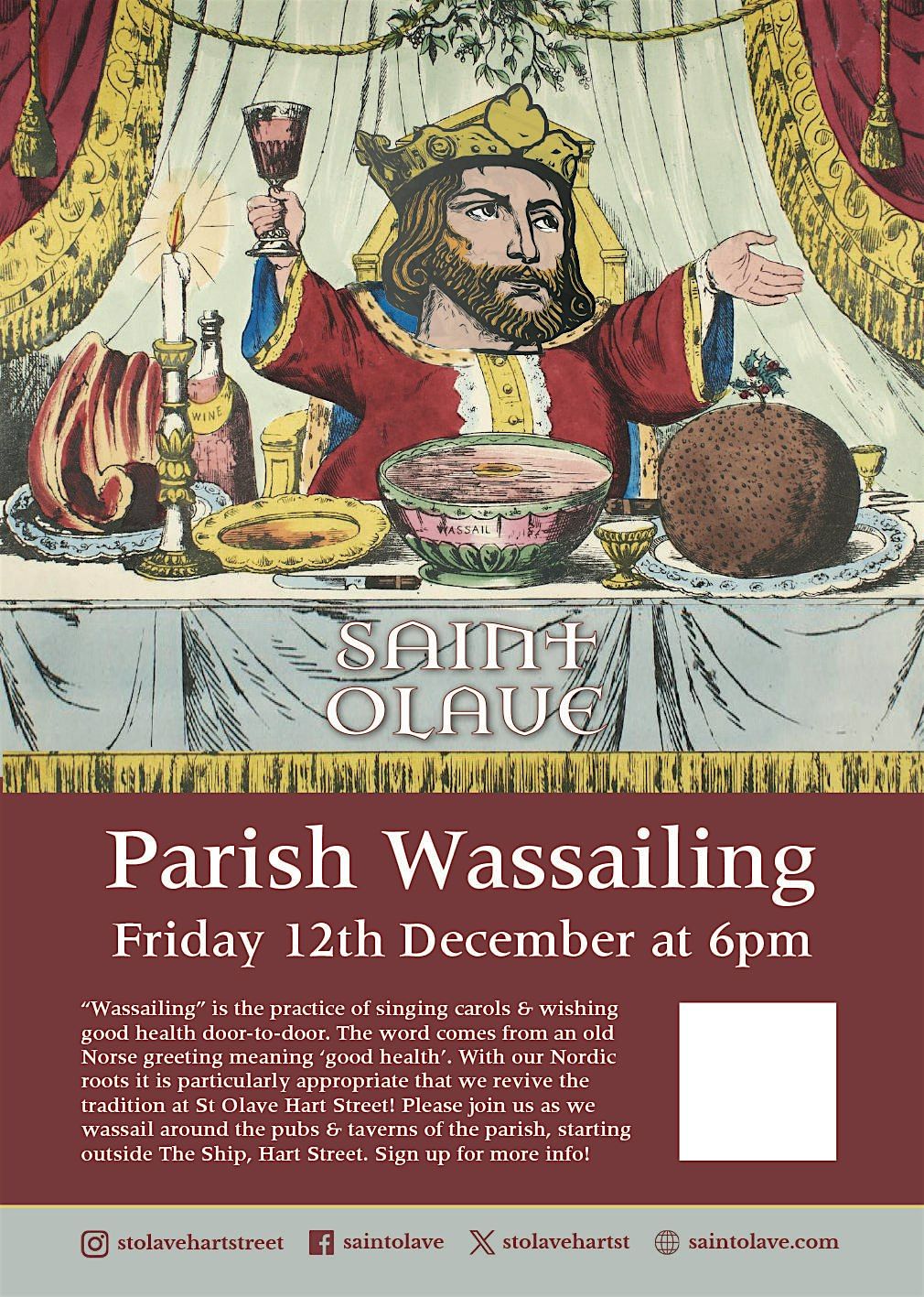 Pepys Parish Wassailing, 12 December | Event in London | AllEvents