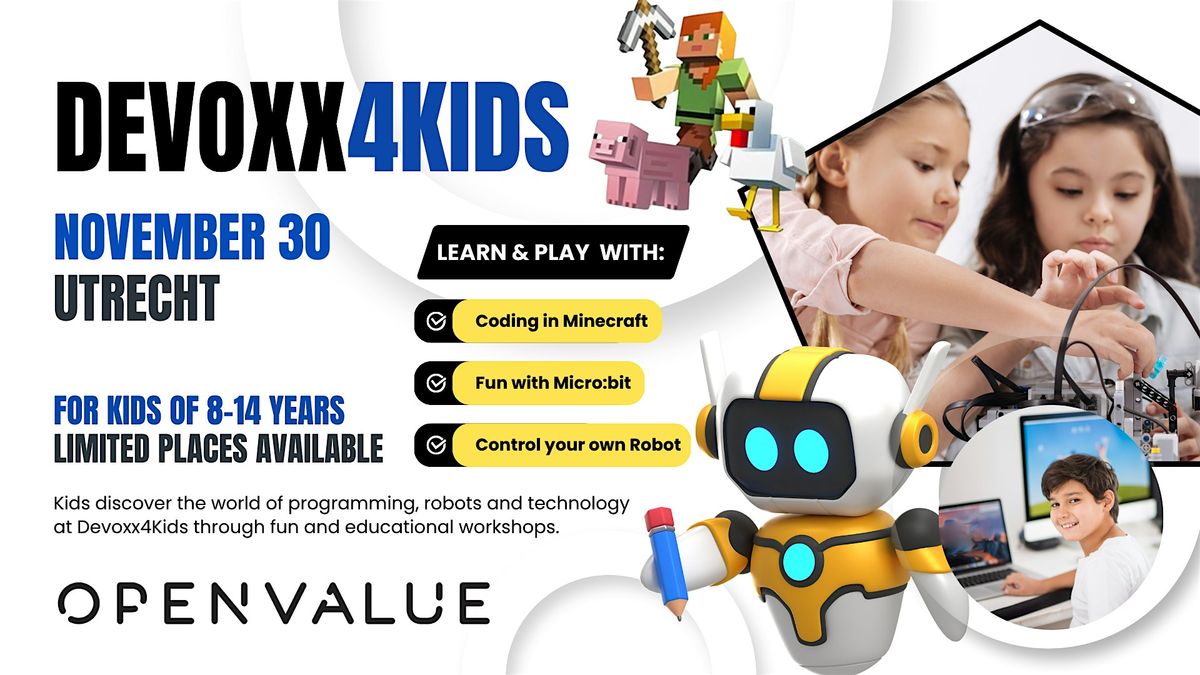 Devoxx4Kids @ OpenValue, 30 November | Event in Utrecht | AllEvents