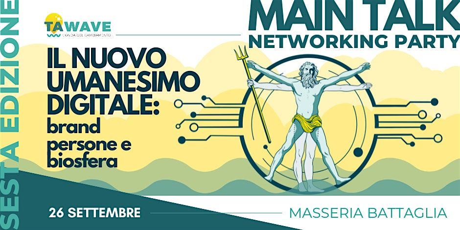 TAWAVE 2025 - Talk e Networking Party, 26 September | Event in Taranto | AllEvents