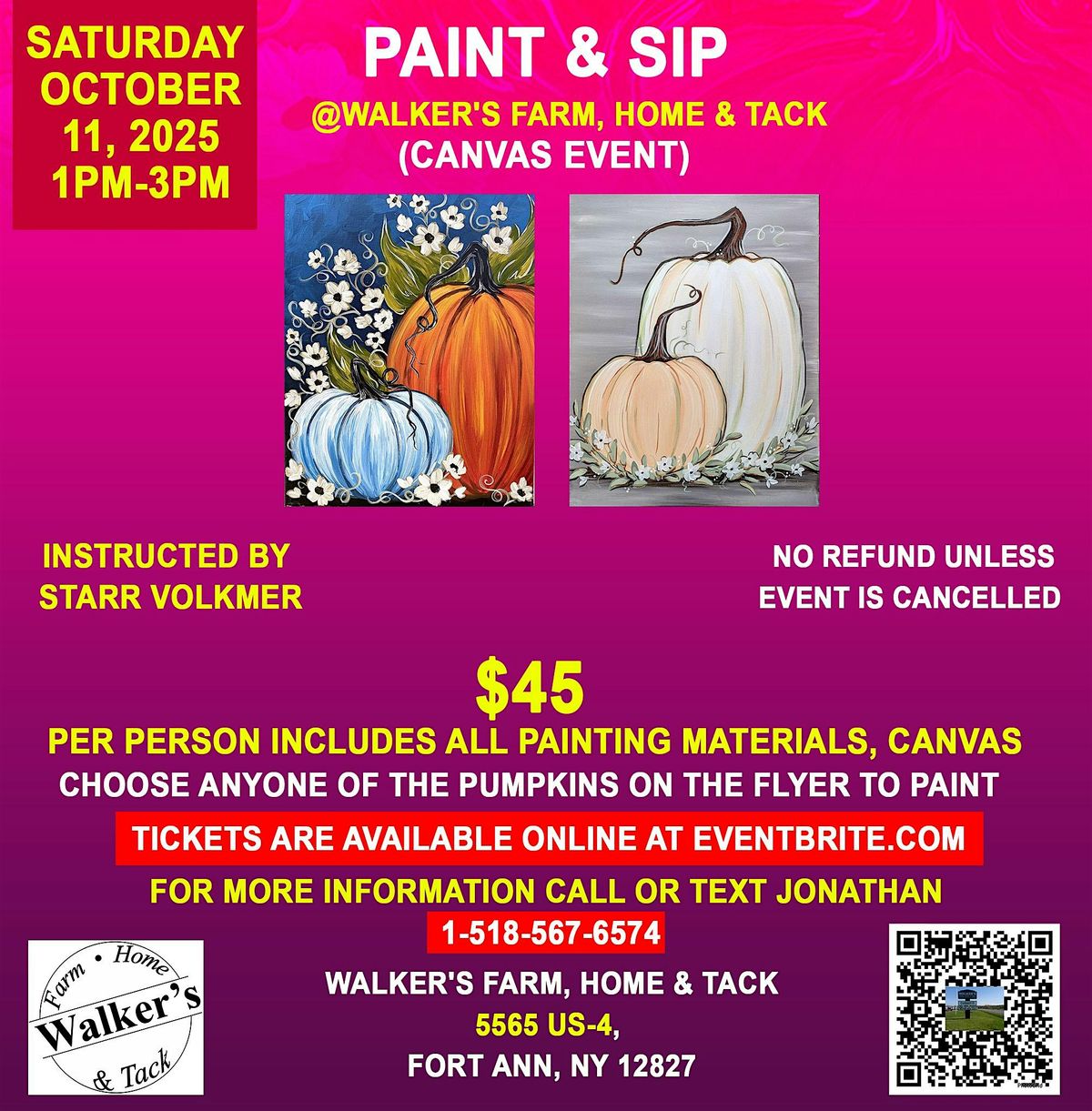 PAINT & SIP, 11 October | Event in Fort Ann | AllEvents