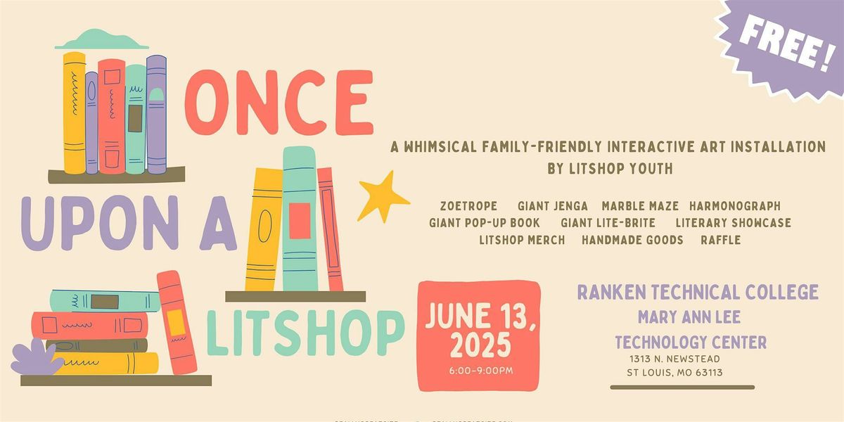 Once Upon a LitShop: An Interactive Art Installation, 13 June | Event in St. Louis | AllEvents