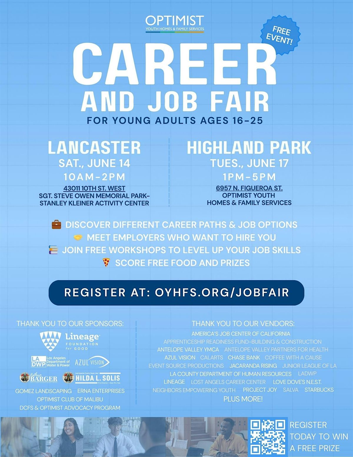 Optimist Youth Homes and Family Services Career and Job Fair, 14 June | Event in Lancaster | AllEvents