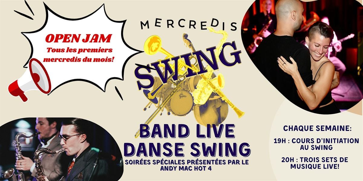 Live jazz and swing dancing - Les Mercredis swing - Soirée speciale!, 2 July | Event in Montréal | AllEvents