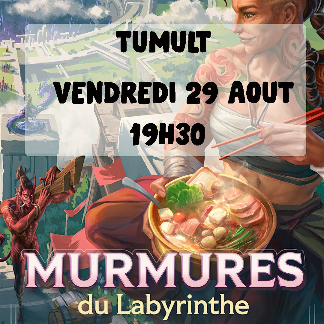 TUMULT ALTERED, 29 August | Event in Mâcon | AllEvents