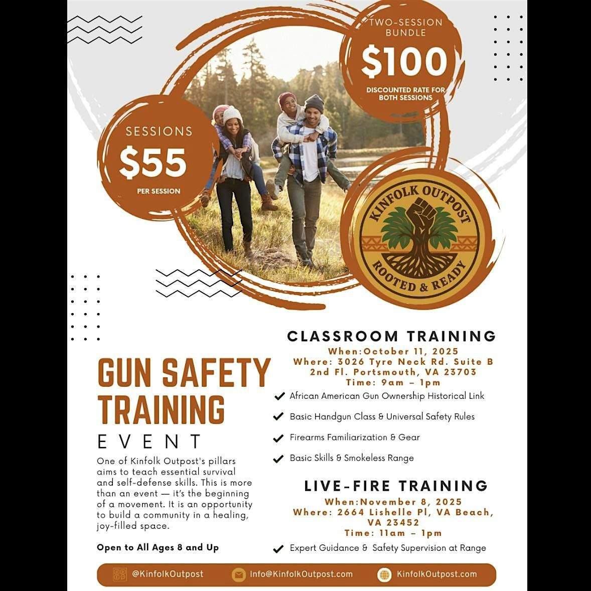 Gun Safety Training Part II: Live-Fire Training, 8 November | Event in Virginia Beach | AllEvents