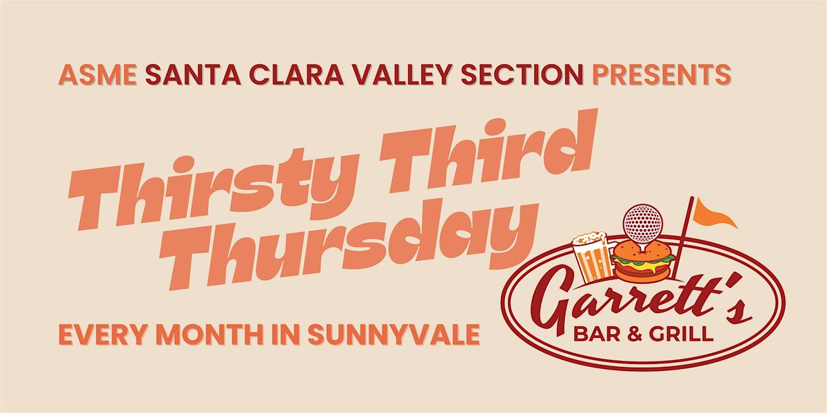 Happy Hour - ASME SCVS Thirsty Third Thursday | Event in Sunnyvale | AllEvents