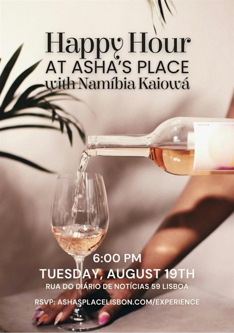 Happy Hour at Asha´s Place by Namíbia Kaiowá, 19 August | Event in Lisboa | AllEvents