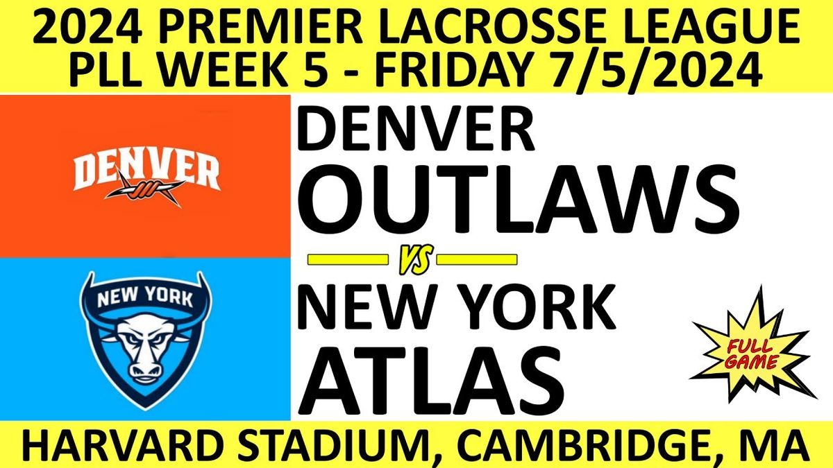 Premier Lacrosse League: Denver Outlaws vs. California Redwoods & Utah Archers vs. New York Atlas, 26 June
