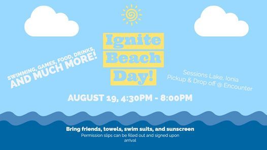 Ignite Beach Day Wed Aug 19 At 04 30 Pm