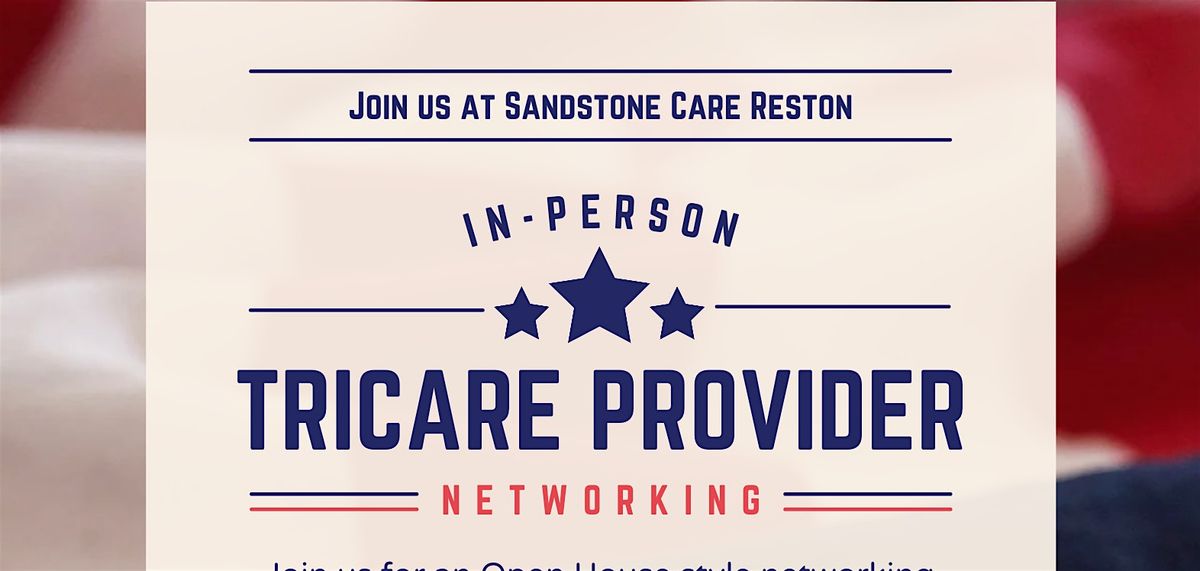 Tricare Provider Networking Event, 20 August | Event in Reston | AllEvents