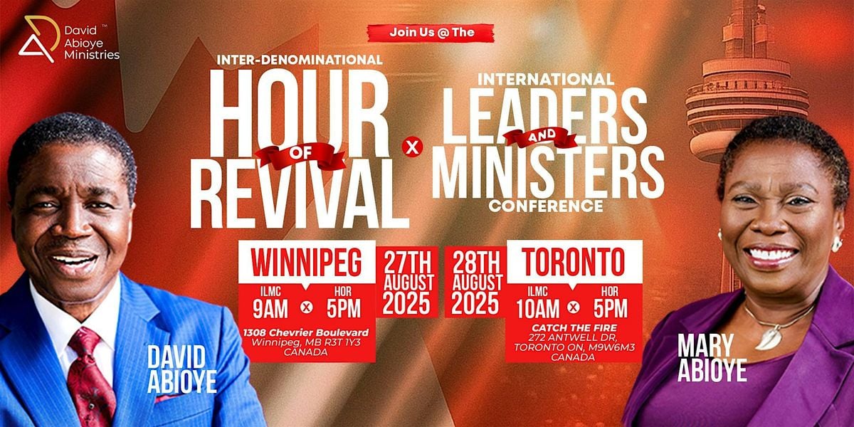Hour of Revival - Winnipeg, 27 August | Event in Winnipeg | AllEvents