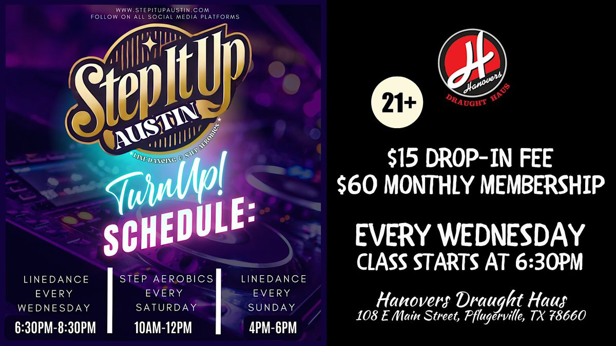Step It Up ATX: Country Line Dance Class @ Hanovers Pflugerville, 23 July | Event in Pflugerville | AllEvents