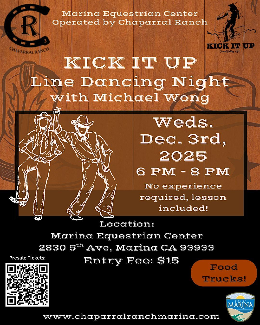 Line Dancing Night with Michael Wong, 3 December | Event in Marina | AllEvents