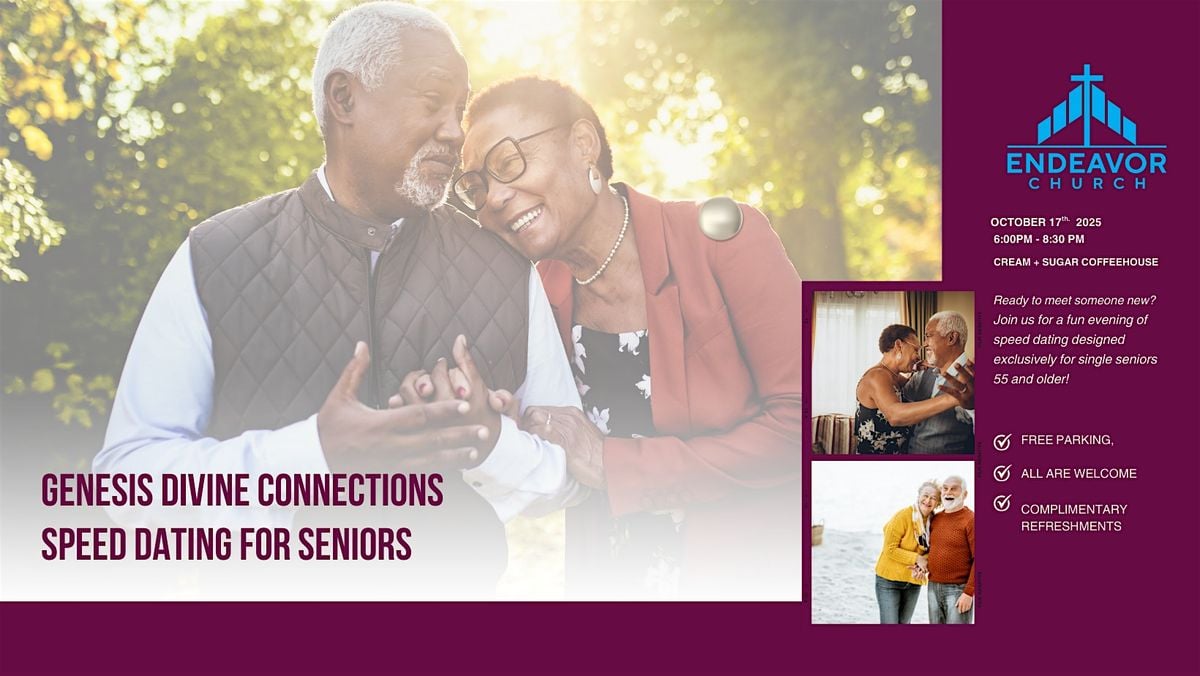 Genesis Divine Connection, Speed Dating for Seniors, 17 October | Event in Cincinnati | AllEvents