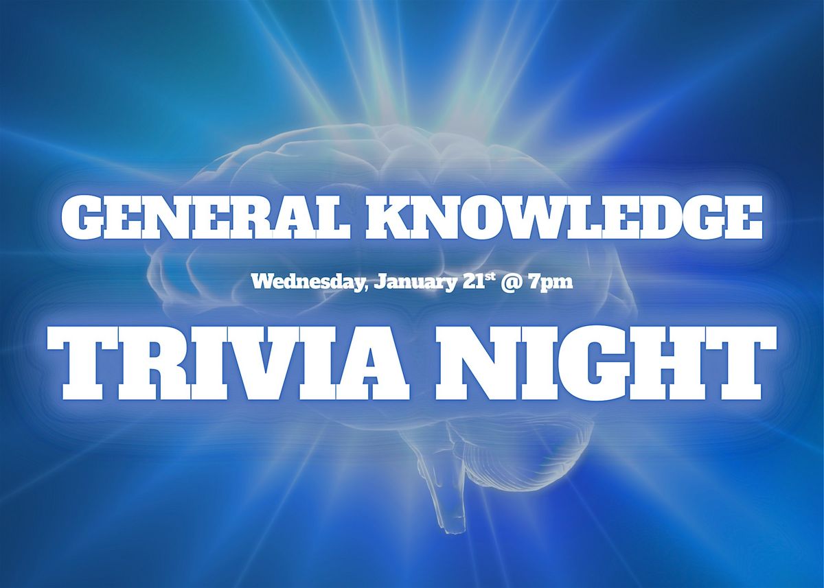 Trivia Wednesdays - General Knowledge, 21 January | Event in Beavercreek | AllEvents