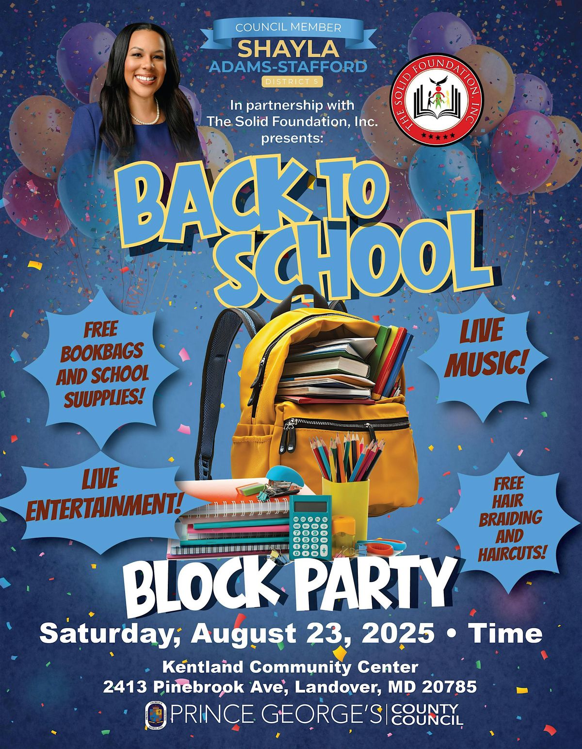 Thrive in 5: Back to School Bash, 23 August | Event in Greater Landover | AllEvents