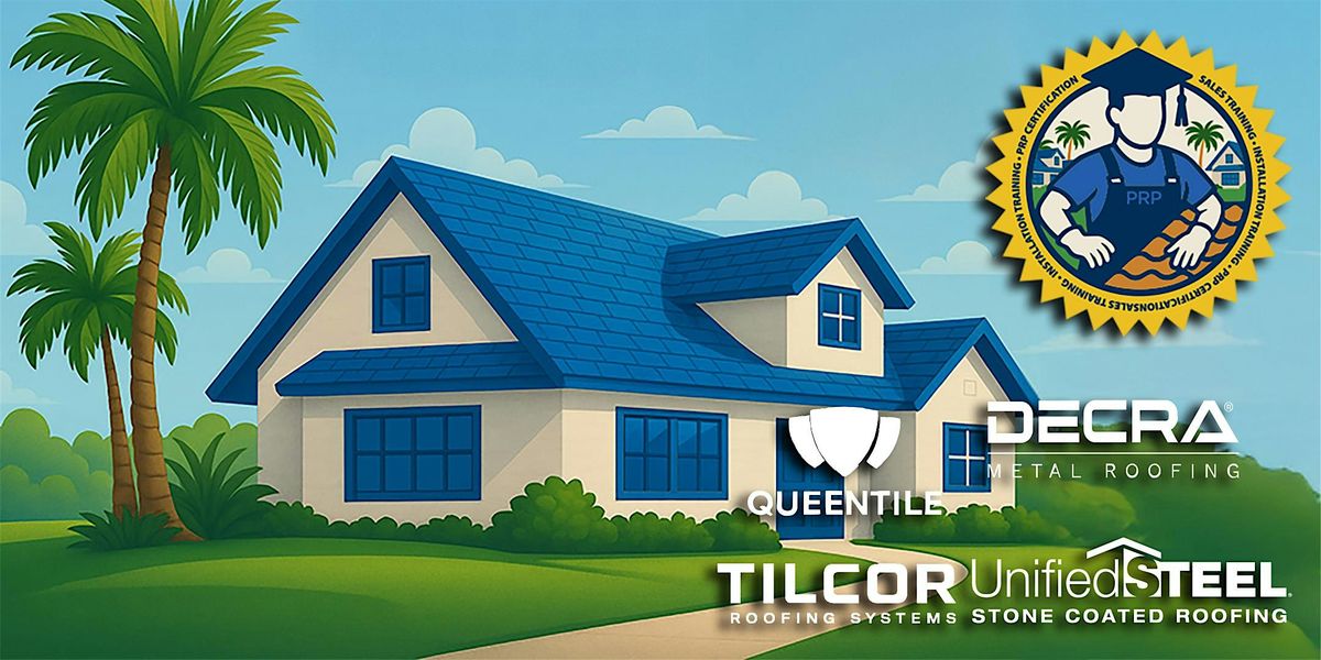 PRP STONE COATED METAL ROOFING CERTIFICATION TRAINIG, 26 September | Event in Webster | AllEvents