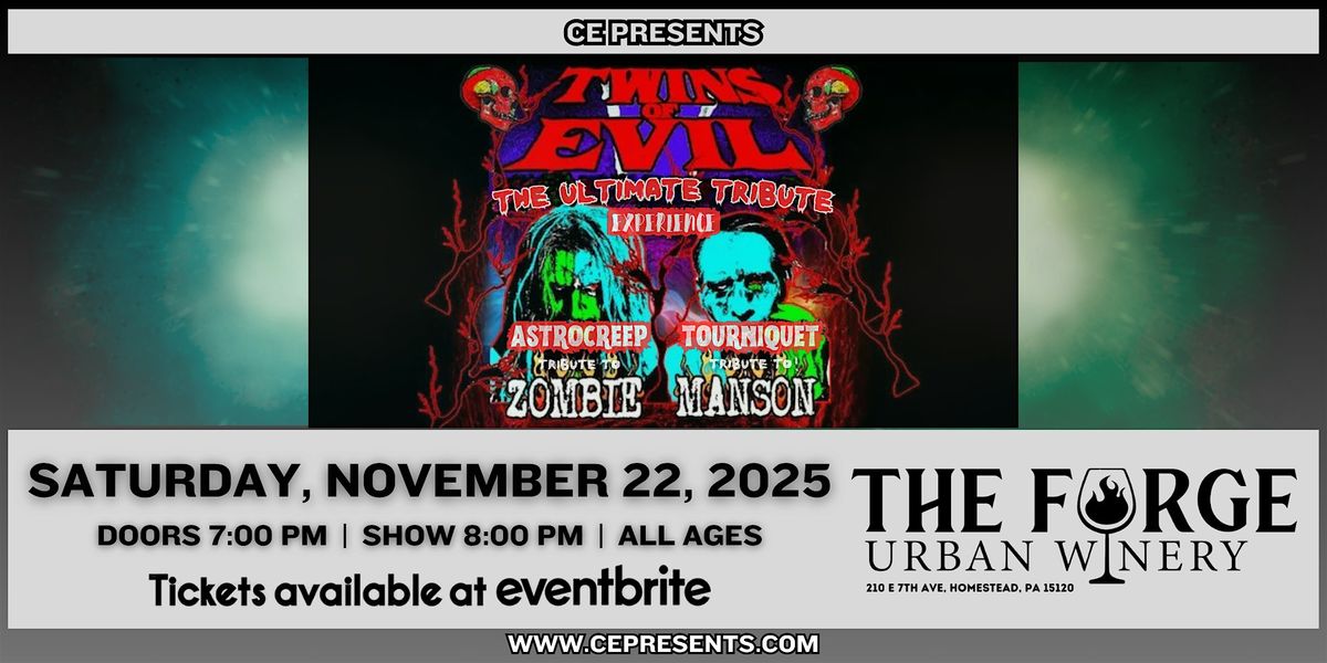Twins of Evil Tribute - Tourniquet (Manson) & Astrocreep (Zombie), 22 November | Event in Homestead | AllEvents