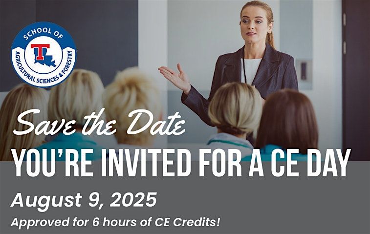 5th Annual CE Day at Louisiana Tech Univeristy, 9 August | Event in Ruston | AllEvents