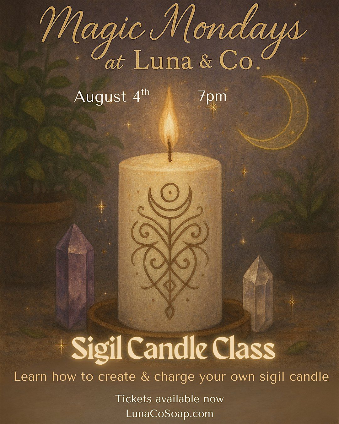 Magic Mondays: Sigil candle class, 4 August | Event in Babylon | AllEvents