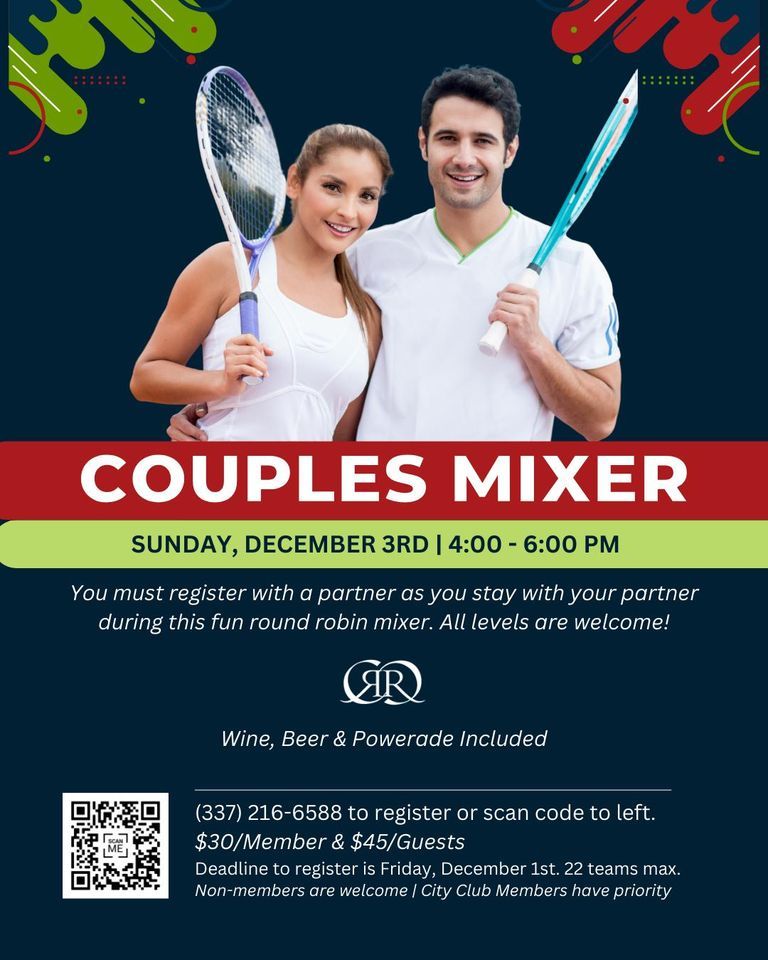 Couples Tennis Mixer, City Club at River Ranch Tennis & Pickleball
