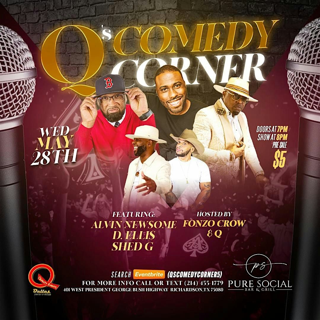 Q’s Comedy Corner, 28 May | Event in Richardson | AllEvents
