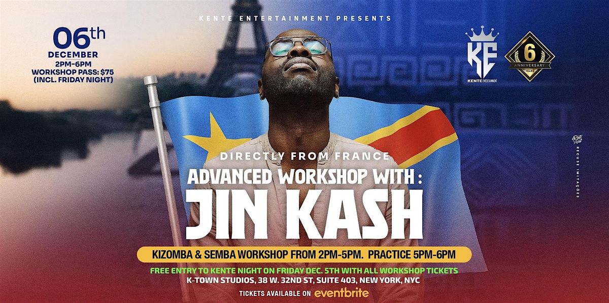 KIZOMBA KENTE ADVANCED WORKSHOP/WEEKENDER WITH JIN KASH, 6 December | Event in New York | AllEvents