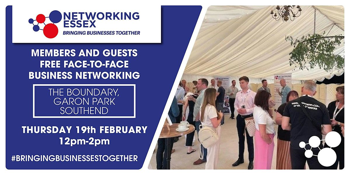(FREE) Networking Essex in Southend Thursday 19th February12pm-2pm, 19 February | Event in Southend-on-Sea