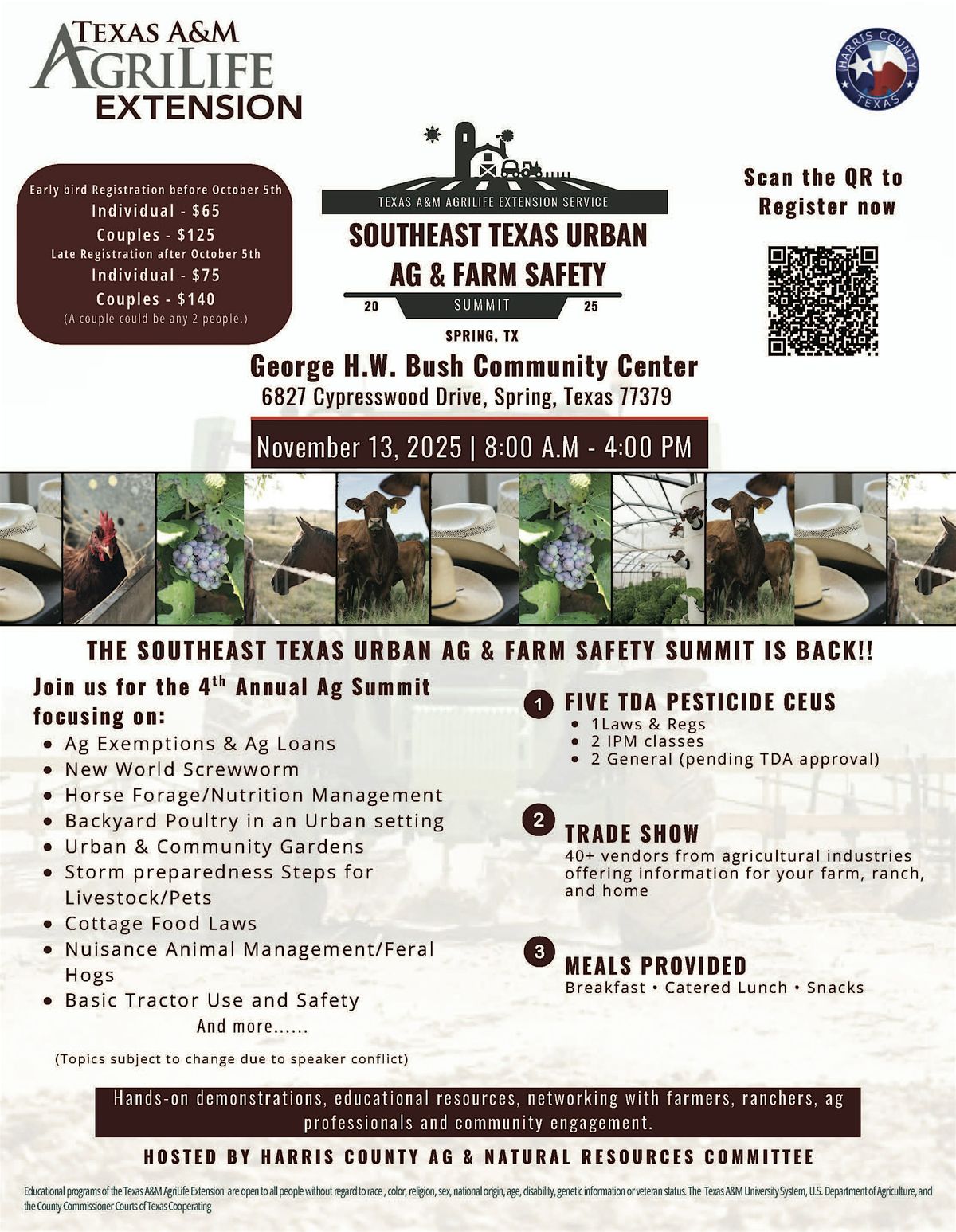 2025 Southeast Texas Urban Ag & Farm Safety Summit, 13 November | Event in Spring | AllEvents