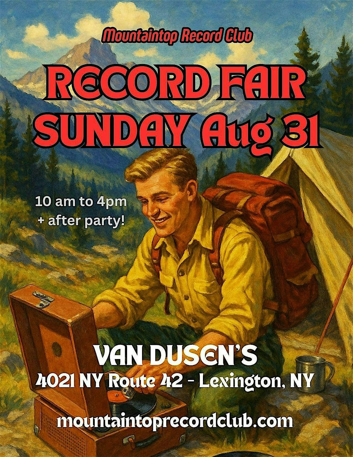Mountaintop Record Fair, 31 August | Event in Lexington | AllEvents