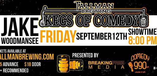 Kegs of Comedy featuring Jake Woodmansee, 12 September | Event in Lebanon | AllEvents