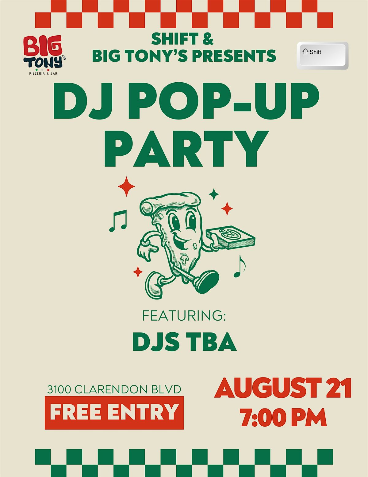 DJ POP-UP PARTY @ BIG TONY’S, 21 August | Event in Arlington | AllEvents