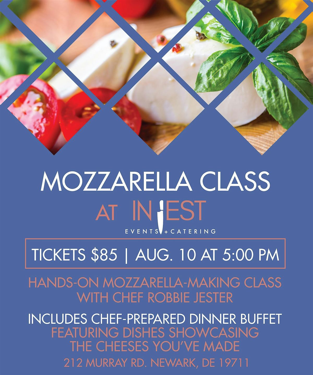 Mozzarella Class at In Jest Events, 10 August | Event in Newark | AllEvents