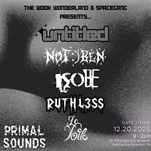 RUTHLESS  EDM NIGHT⚡, 20 December | Event in Scranton | AllEvents