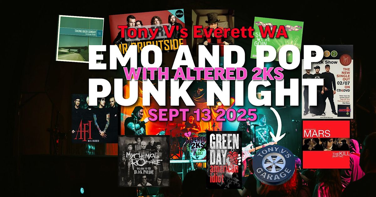Altered 2Ks Emo Night, 13 September | Event in Everett | AllEvents